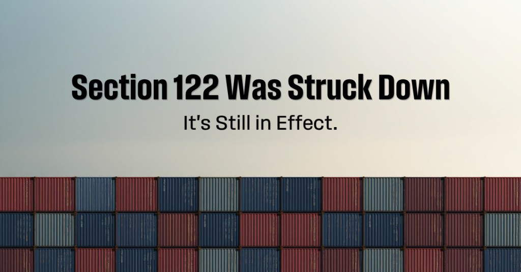 Section 122 Tariffs: Court Ruling, Appeal, and Stay